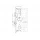 776563 - Serrure C600 35/92/8 U24 2 crochets+goujons