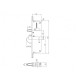 776598 - Serrure C600 45/92/8 T16 2 crochets+goujons