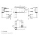 601426 - Partie dormant blanche pour paumelle PS 27