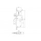 2003487 - Serrure H650 45/92/8 L1900 2 crochets+goujons