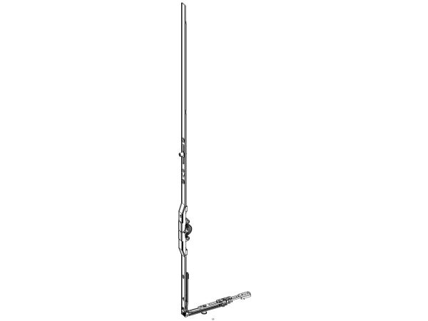 Crémone OB F8 L790 à renvoi d'angle bas