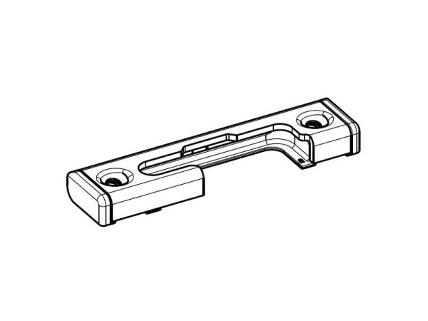 Gâche sécurité acier droite F20