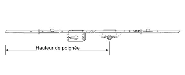 Crémone variable F25 CYL L1730