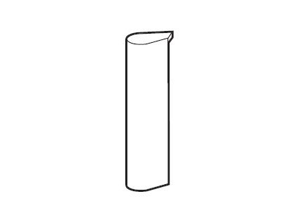 Cache argent pivot d'angle NT Alu gauche