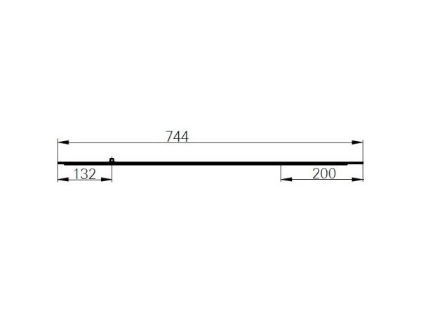 Allonge L744 1 galet